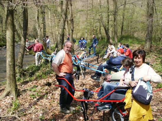 Journée à Solwaster en 2005 Randonnée sportive avec joëlettes, Solwaster 2005