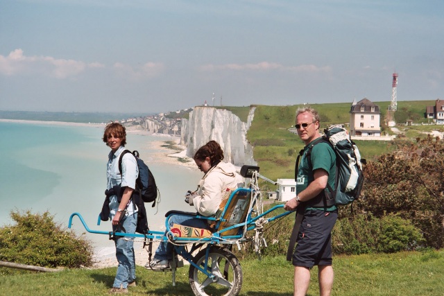Séjour en Baie de Somme en 2005 Randonnée avec joëlettes en Baie de Somme, 2005