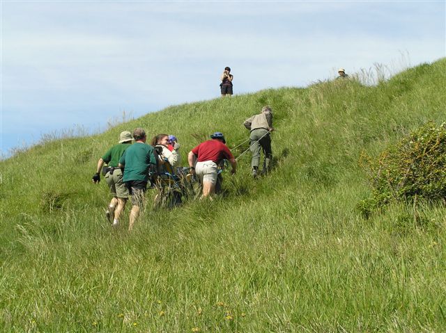 Séjour en Baie de Somme en 2005 Randonnée avec joëlettes en Baie de Somme, 2005