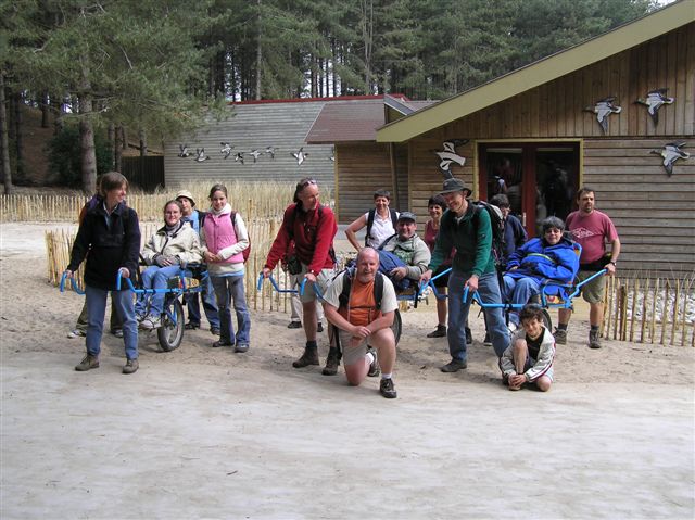 Séjour en Baie de Somme en 2005 Randonnée avec joëlettes en Baie de Somme, 2005