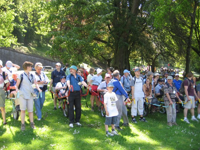 Grand rallye joëlettes, Namur 2006 Grand rallye joëlettes à Namur, 2006
