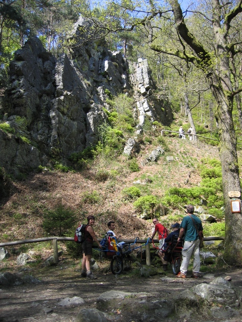 Randonnée sportive avec joëlettes à Solwaster en 2007