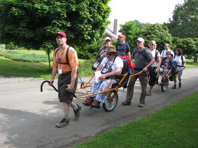 randonnée sportive avec joëlettes, Marche, 2012