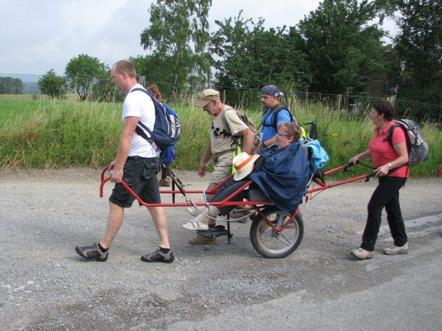 randonnée sportive avec joëlettes, Marche, 2012