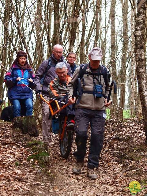 randonnée sportive avec joëlettes, Solwaster, 2013