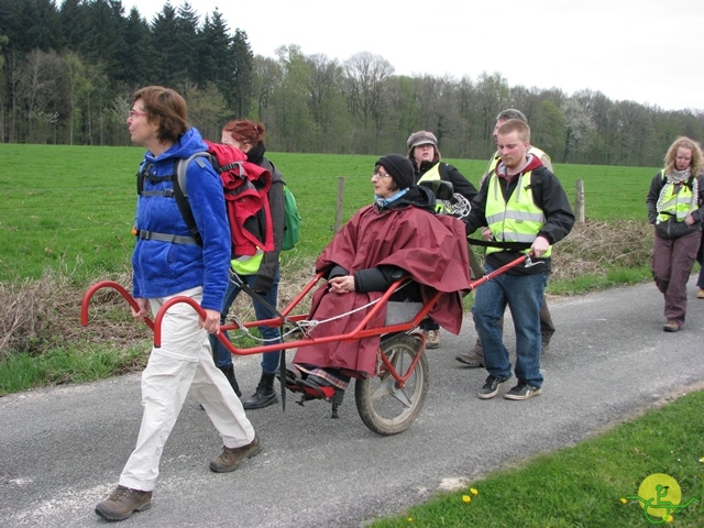 randonnée sportive avec joëlettes, Gesves, 2013