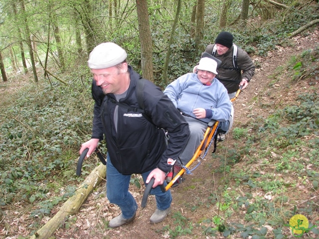 randonnée sportive avec joëlettes, Gesves, 2013