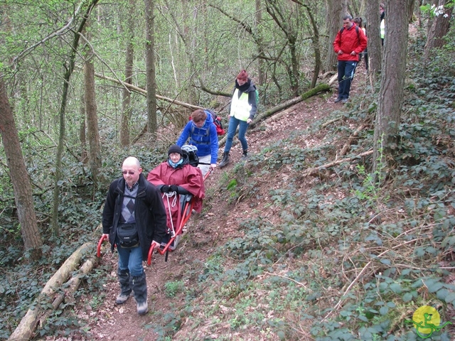 randonnée sportive avec joëlettes, Gesves, 2013