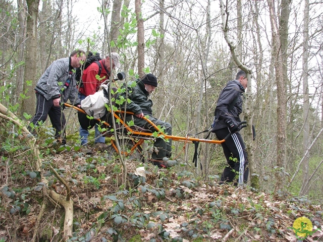 randonnée sportive avec joëlettes, Gesves, 2013