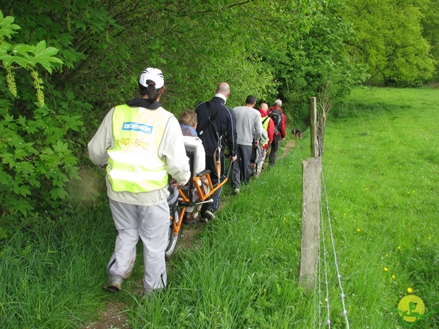 randonnée sportive avec joëlettes, Hastière, 2013