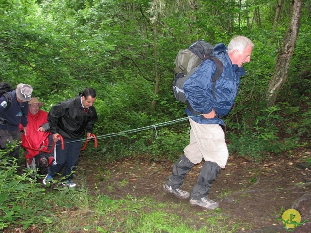randonnée sportive avec joëlettes, Esneux, 2013