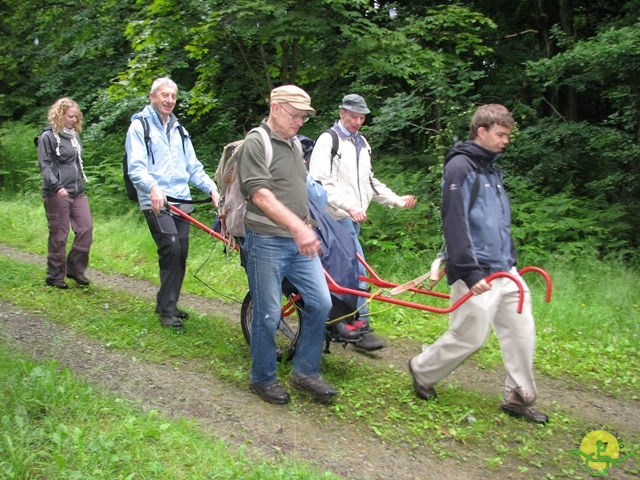 randonnée sportive avec joëlettes, Esneux, 2013