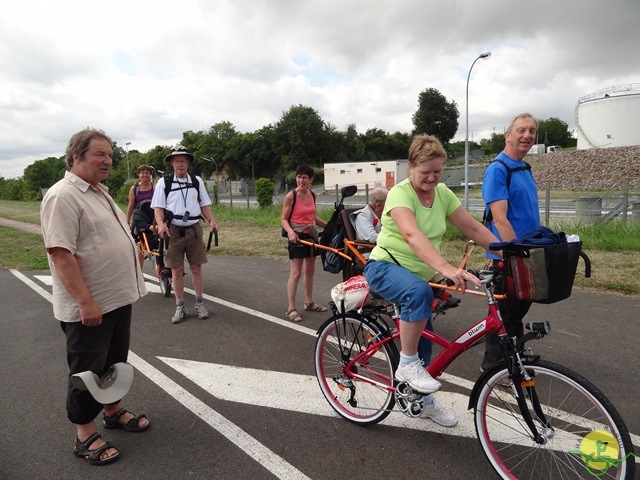 randonnée sportive avec joëlettes, Cabourg, 2013