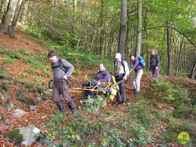 randonnée sportive avec joëlettes, Val St-Lambert, 2013