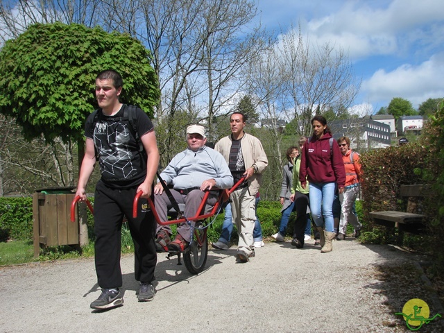 randonnée sportive avec joëlettes, Neufchateau, 2014