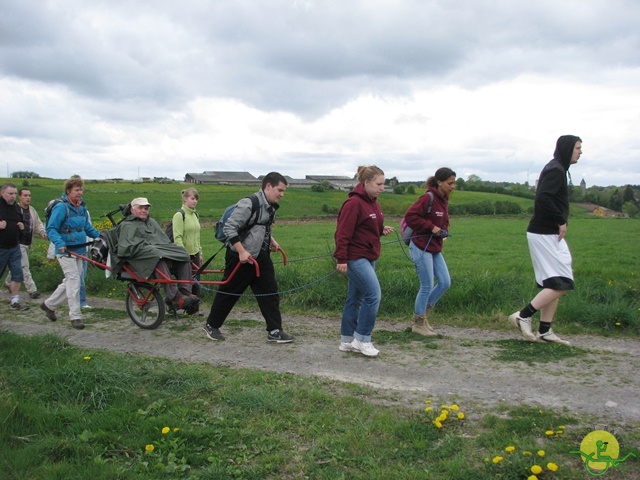 randonnée sportive avec joëlettes, Neufchateau, 2014