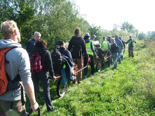 Randonnée joëlettes à Hollogne