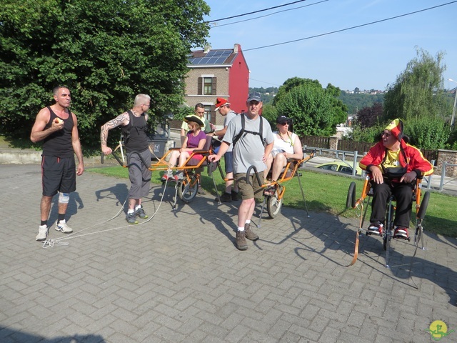 Randonnée joëlettes à Huy