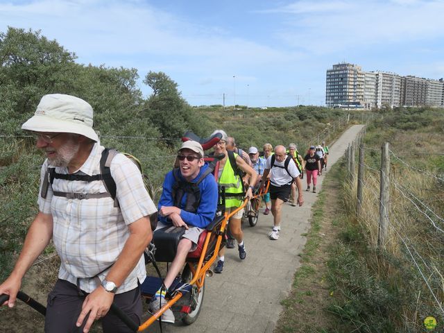 Randonnée joëlettes à Westende