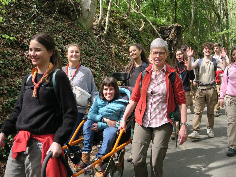 Randonnée joëlettes à Groenendaal