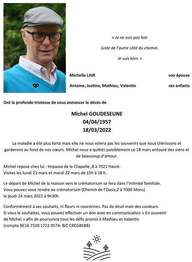 Nécrologie de Michel G.