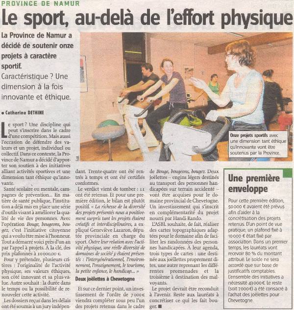 Dans l'Avenir du 6 juin 2013