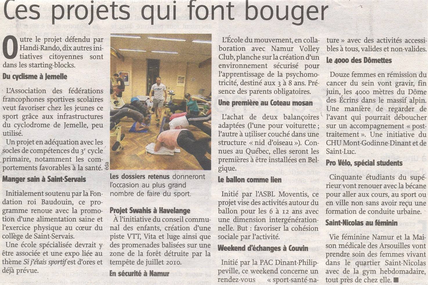 Dans l'Avenir du 6 juin 2013